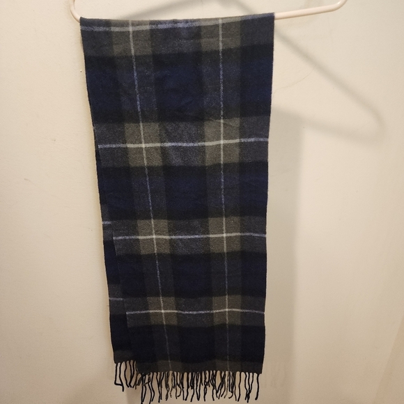 CROFT AND BARROW 100% Cashmere Plaid Unisex Scarf - Picture 1 of 8